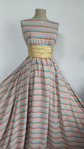 Latina Spandex -Dungi Bej/Turcoaz/Roz STO1027